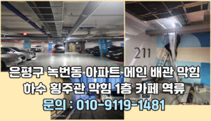 은평구 하수구 하수도 오수관 정화조 횡주관 배수구 배수관 집수정 고압세척 맨홀 오수받이