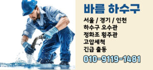 하수구 하수도 오수관 정화조 횡주관 집수정 배수구 배수관 막힘 역류 오수받이 맨홀 뚫음 뚫는 곳 고압세척